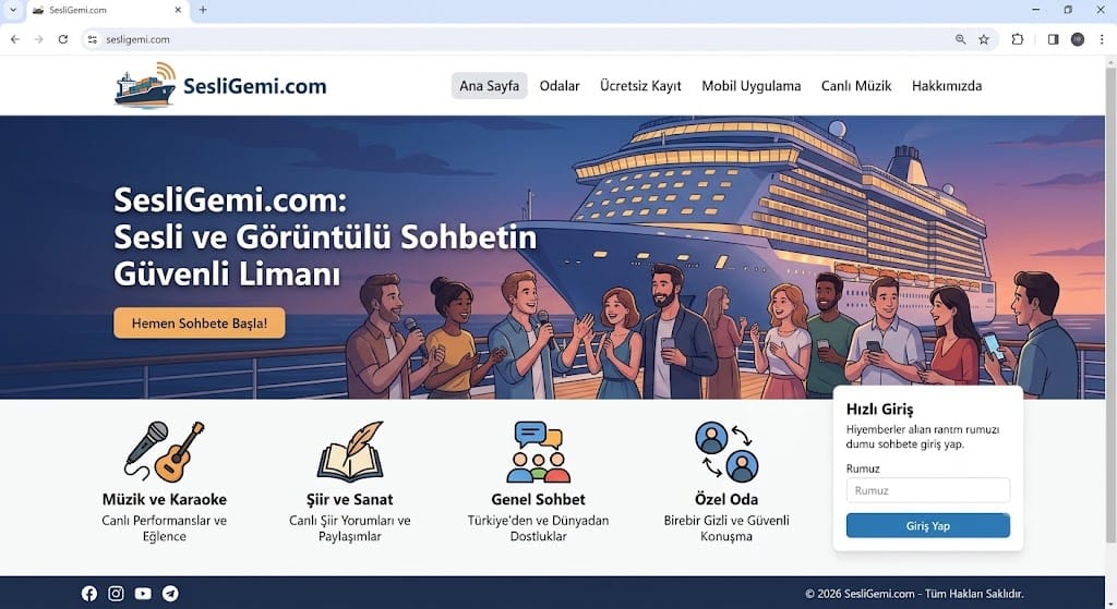 sesli görüntülü chat odalarımızda hemen deneyimlemeye başlayim!https://sesligemi.com/